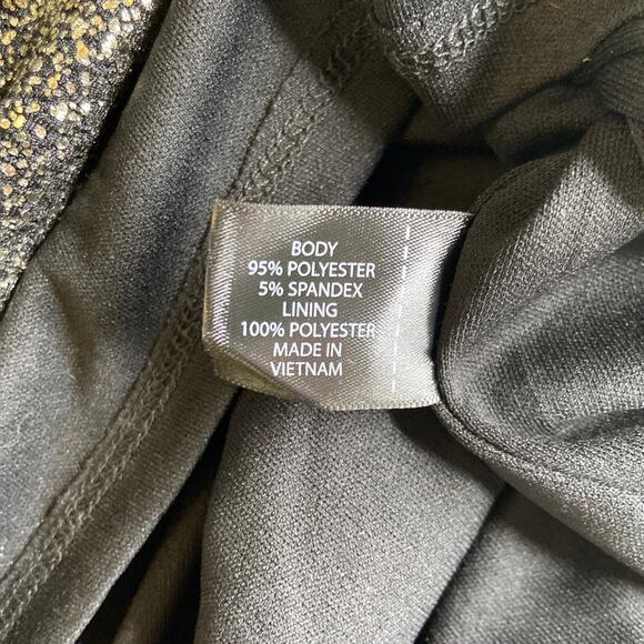 Lane Bryant Surplice Ombre Foil Dress Womens 26 Faux Wrap Elastic Waist Sparkle - Picture 9 of 12